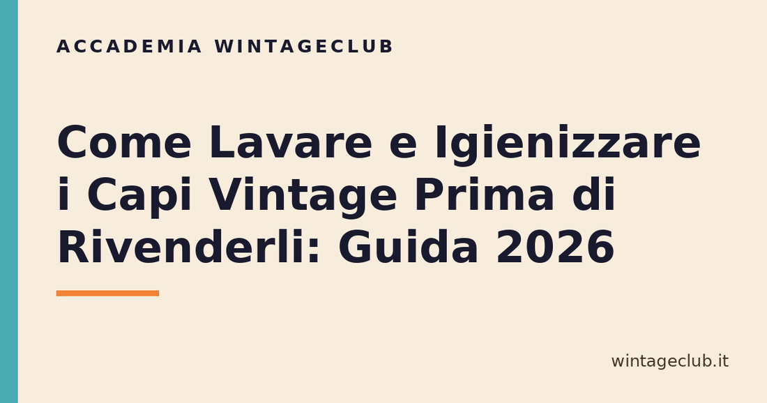 Guida lavare e igienizzare capi vintage — Accademia WintageClub per rivenditori vintage