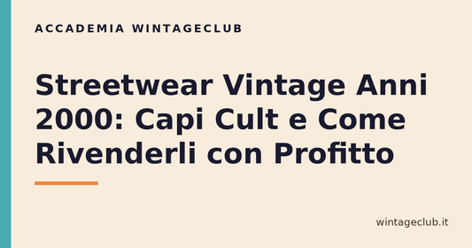 Guida streetwear vintage anni 2000 — Accademia WintageClub per rivenditori vintage