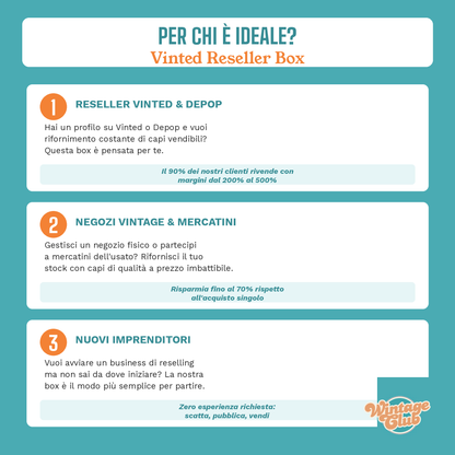 Per chi e ideale la Vinted Reseller Box - reseller Vinted Depop negozi mercatini