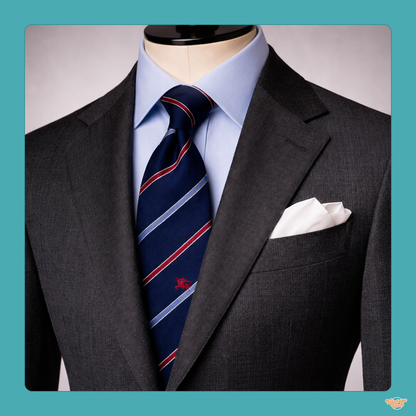 Cravatta regimental vintage - accessorio per rivendita online Wintage Club