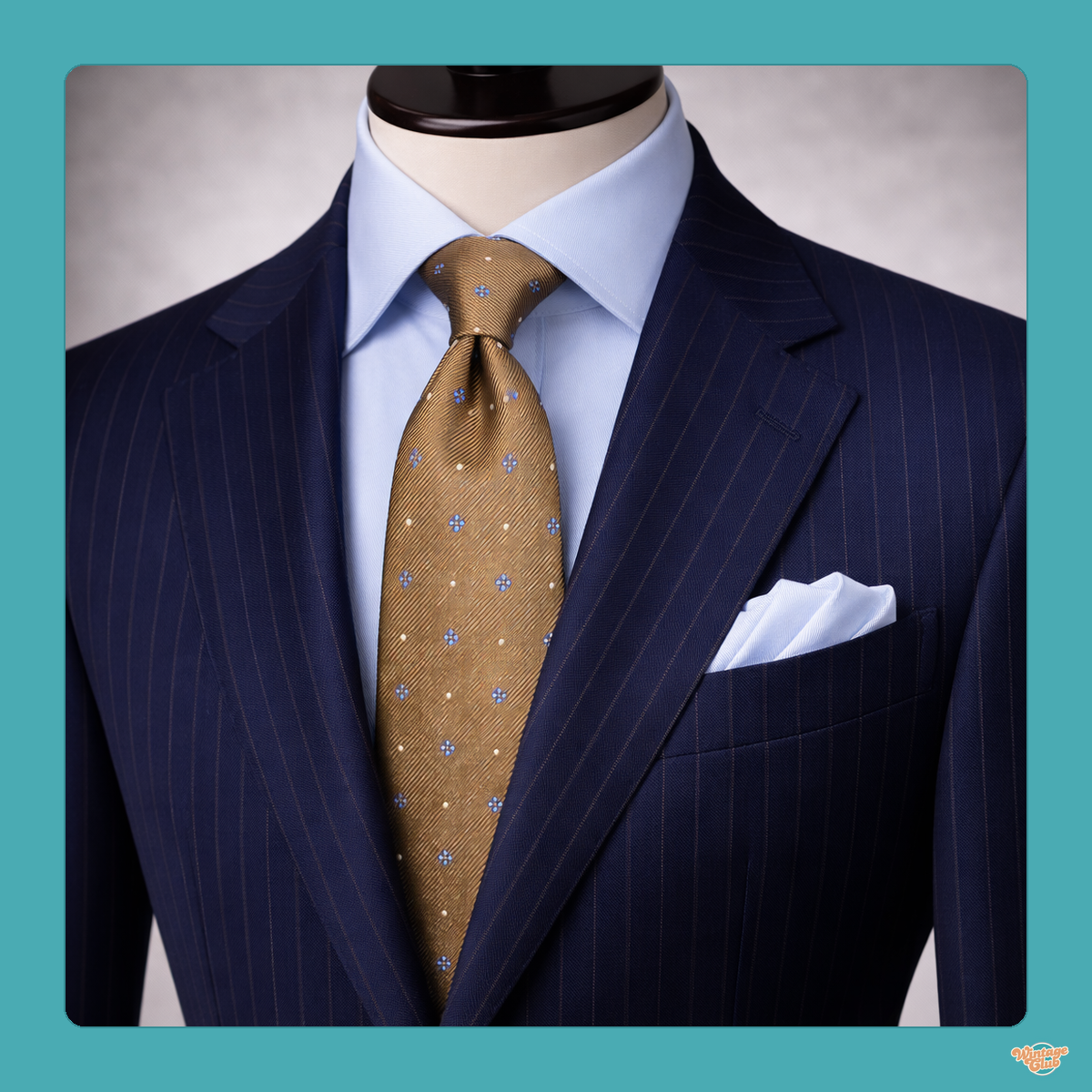 Cravatta vintage con stemmi - accessorio dalla Vinted Reseller Box
