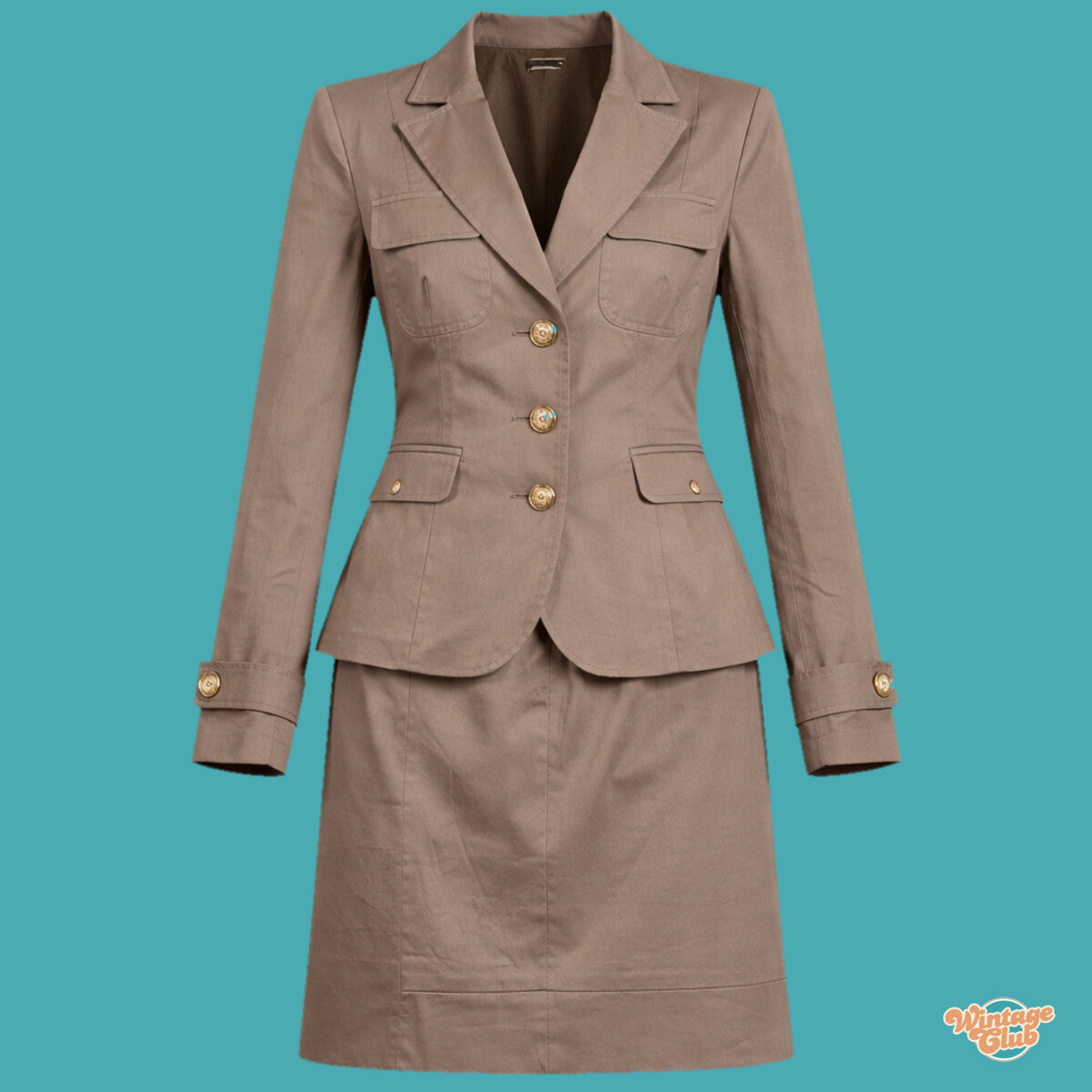 Tailleur donna con gonna vintage - outfit completo dalla kilo box Wintage Club