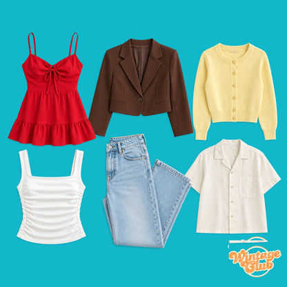 Box Solo Zara al Kg WintageClub — capi Zara second hand selezionati, venduti al chilo: vestito, blazer, cardigan, top, jeans e camicia
