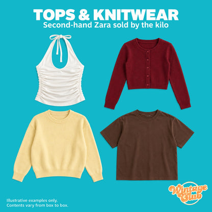 Box Solo Zara — top e maglieria: top estivo, t-shirt, cardigan corto e maglione